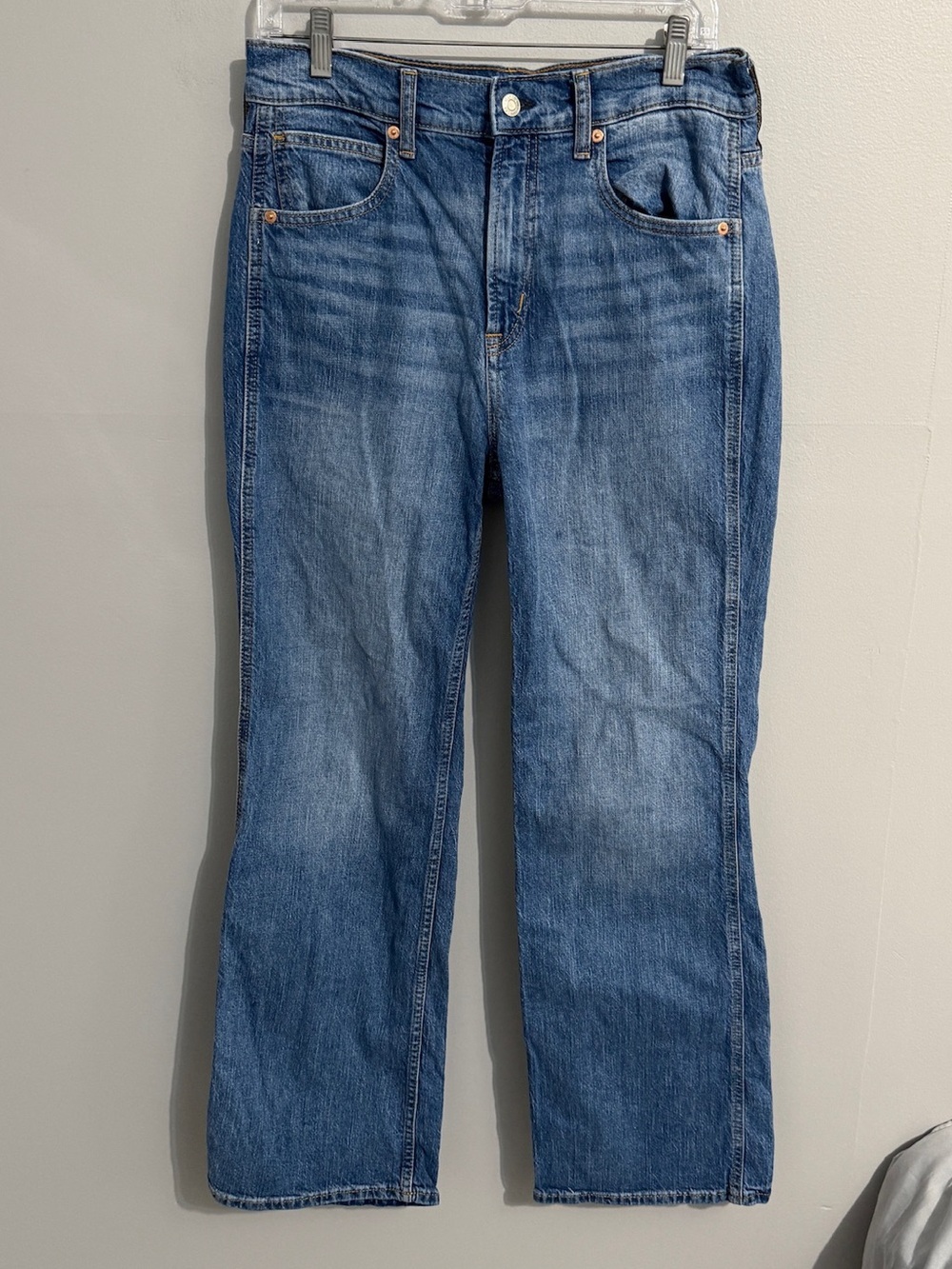 Gap Jeans Womens 29 Vintage Wash Flare Leg High Rise Modest